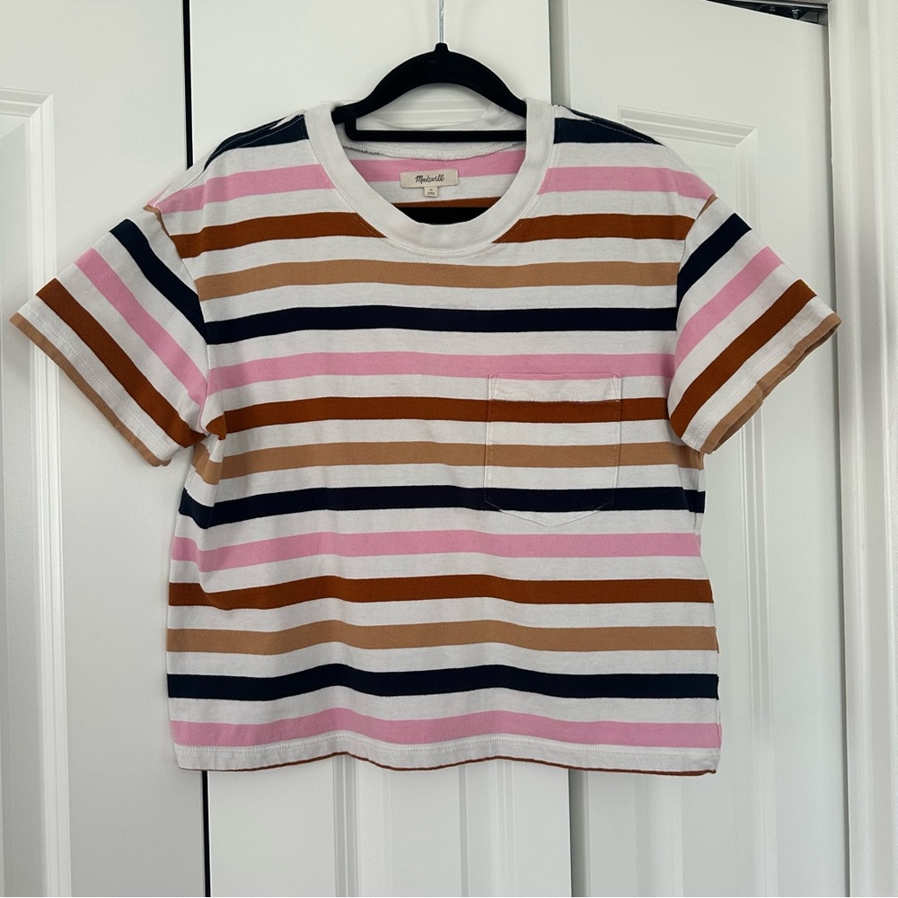 GUC Madewell Striped Relaxed Tee